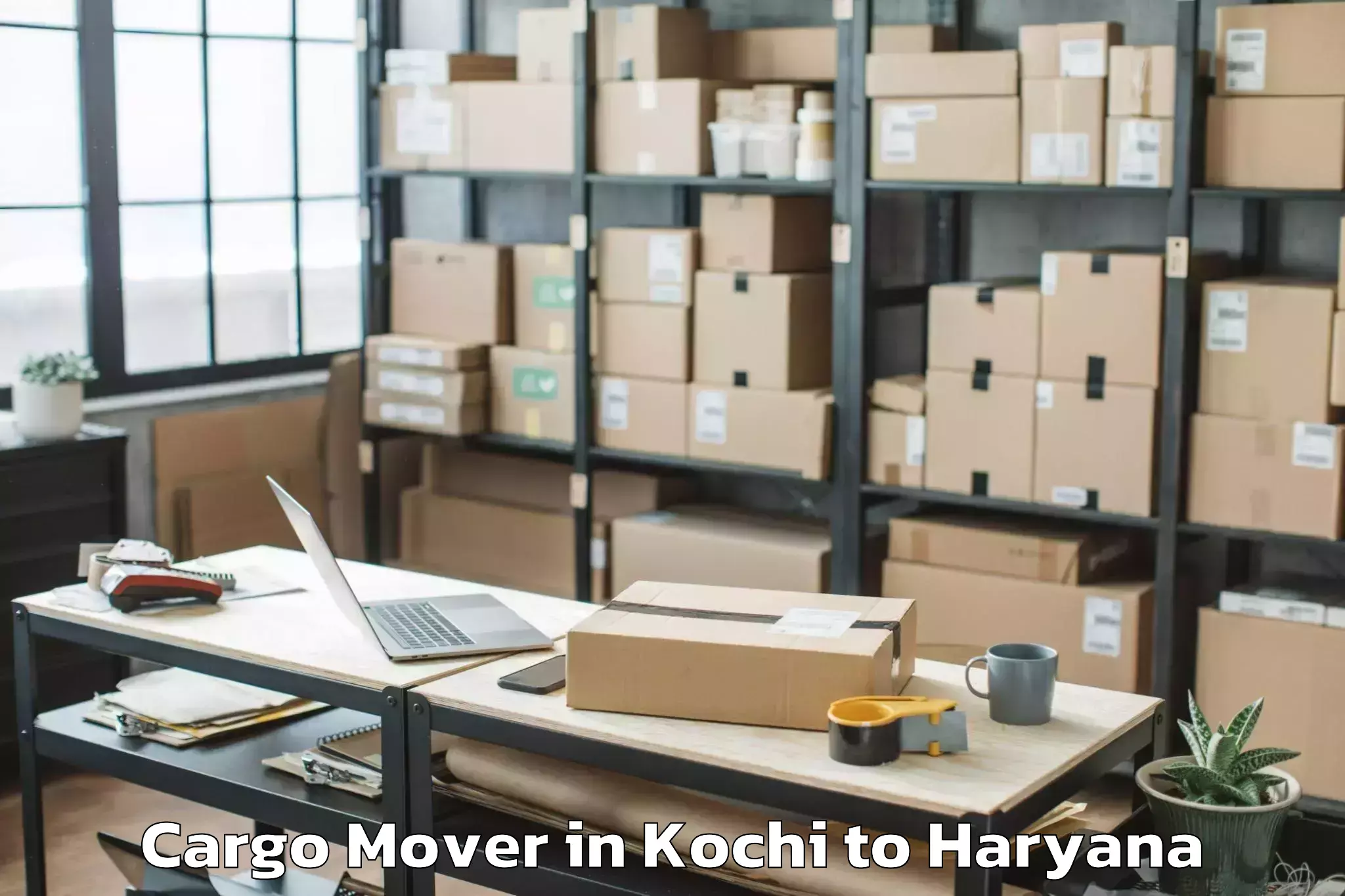 Book Kochi to Pristine Mall Faridabad Cargo Mover Online